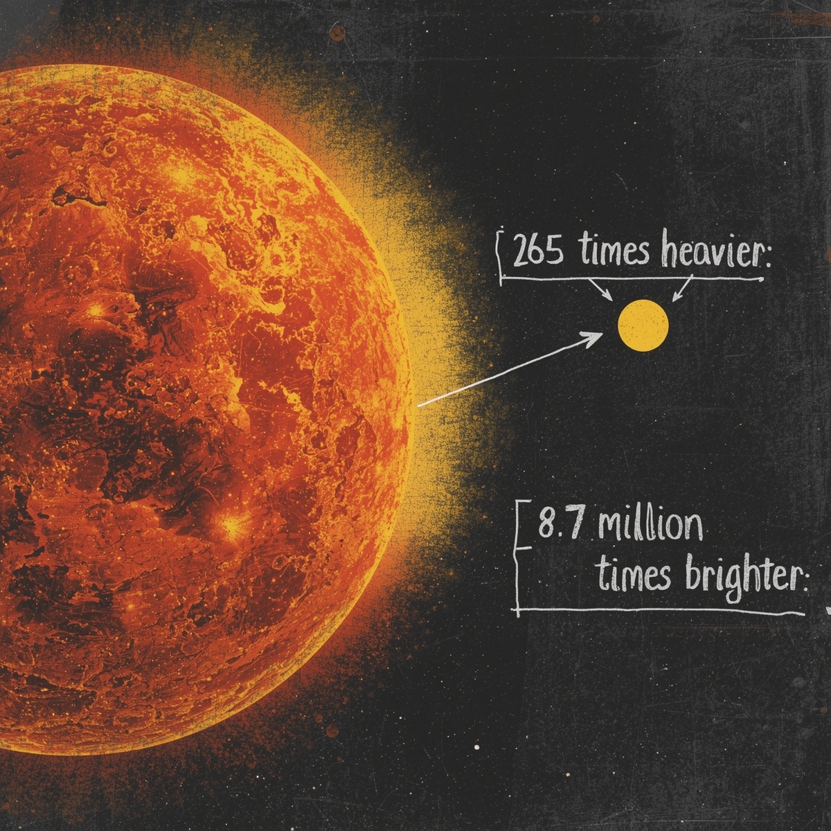 Маленькое, уютное Солнышко и чудовищный шар раскаленной плазмы, который его просто затмевает. Это сравнение должно вызывать то же чувство, что и осознание бесконечности Вселенной — легкую панику и восхищение.