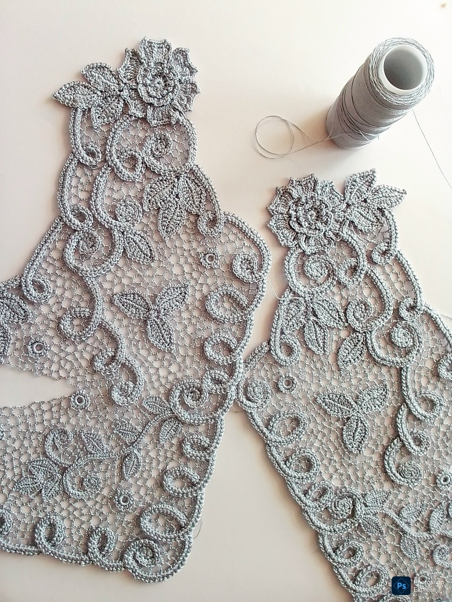 Болеро из пряжи "Сапфир Люкс".