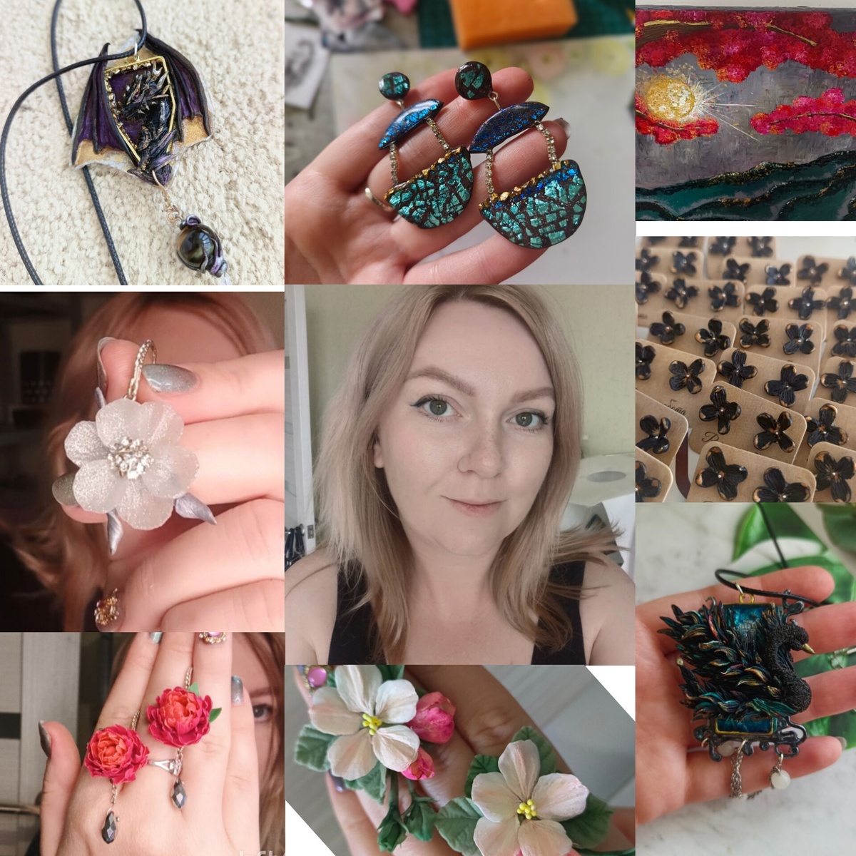  Добро пожаловать в мир настоящей магии и душевного тепла!

Меня зовут Дарья, и я приглашаю тебя окунуться в удивительный мир моих уникальных украшений ручной работы. Каждый кусочек глиняного волшебства бережно сделан мною лично, чтобы стать маленьким чудом именно для тебя.

✨ Почему стоит выбрать мои украшения?
Потому что каждое изделие создано вручную с душой и теплом, оно отражает мою глубокую связь с природой и внутренними чувствами. Это маленькие истории, написанные руками мастера и часть из них  украшенные драгоценными камнями и минералами. Они словно переносят нас в мир фантазий и мечты.