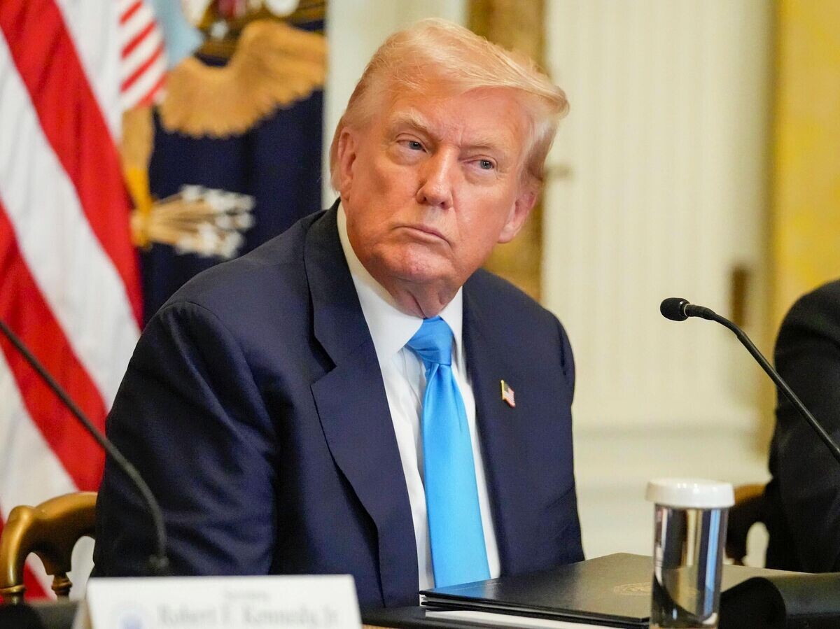    Президент США Дональд Трамп© AP Photo / Mark Schiefelbein