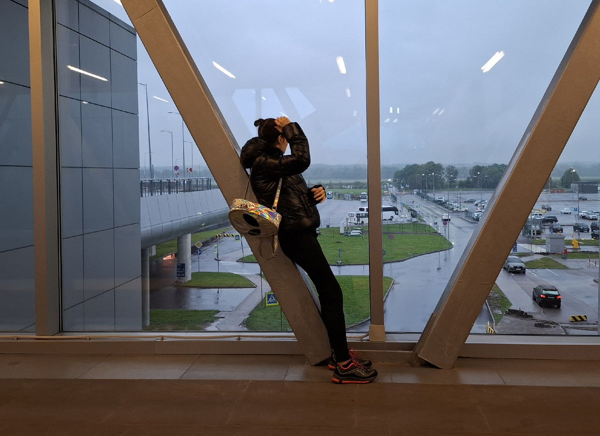 Пулково, провожаем мужа