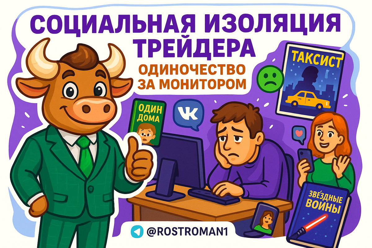    Социальная изоляция трейдера: как одиночество разрушает прибыль и здоровье РоСТ | Роман о Системном Трейдинге