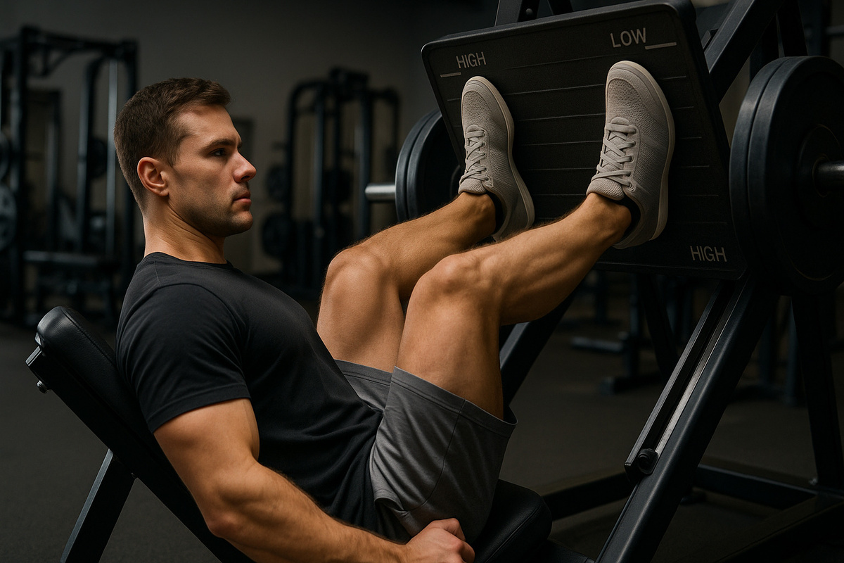 Жим ногами в тренажере: постановка ног, уровни нагрузки и безопасность