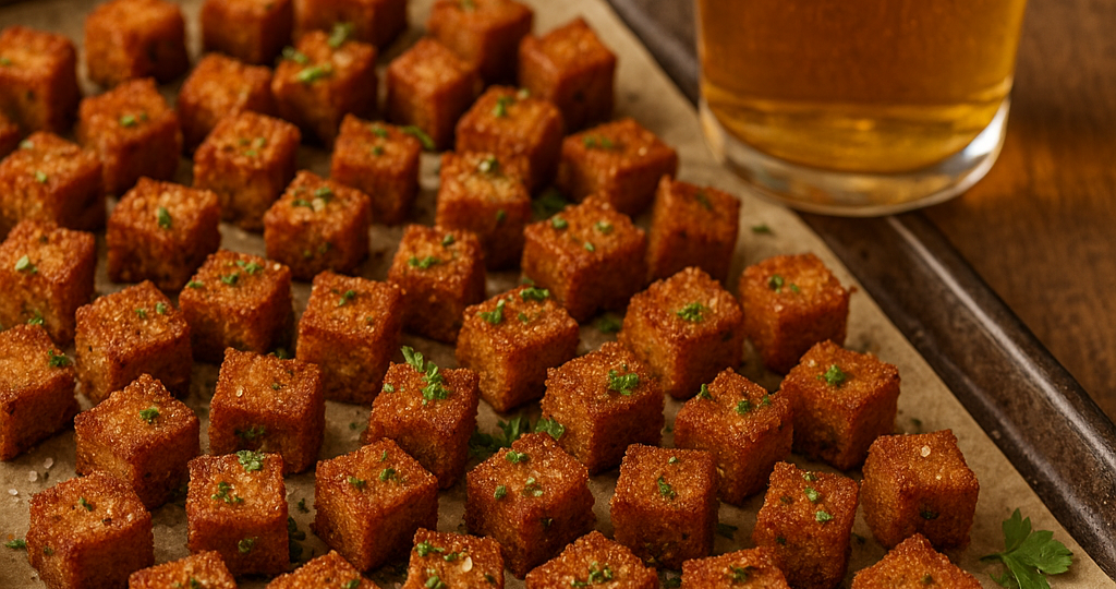 🍺 Вкусные чесночные сухарики к пиву