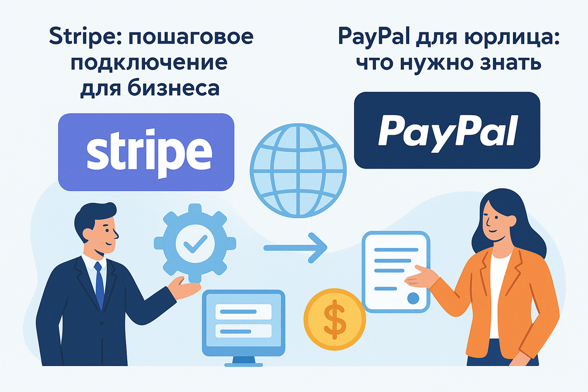 Как я легально подключил Stripe и PayPal через иностранную компанию 