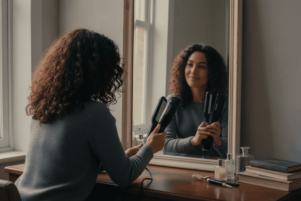    Выпрямитель для кудрявых волос: как усмирить «львиную гриву» без вреда TELZEN