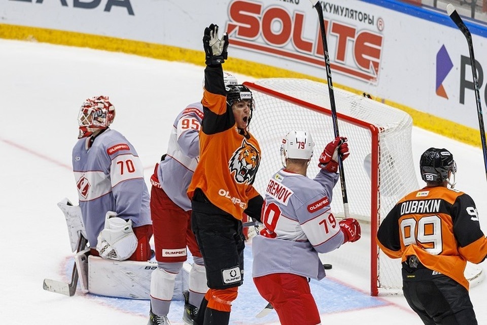    «Амур» начал домашнюю серию с победы. Фото: ХК «Амур»