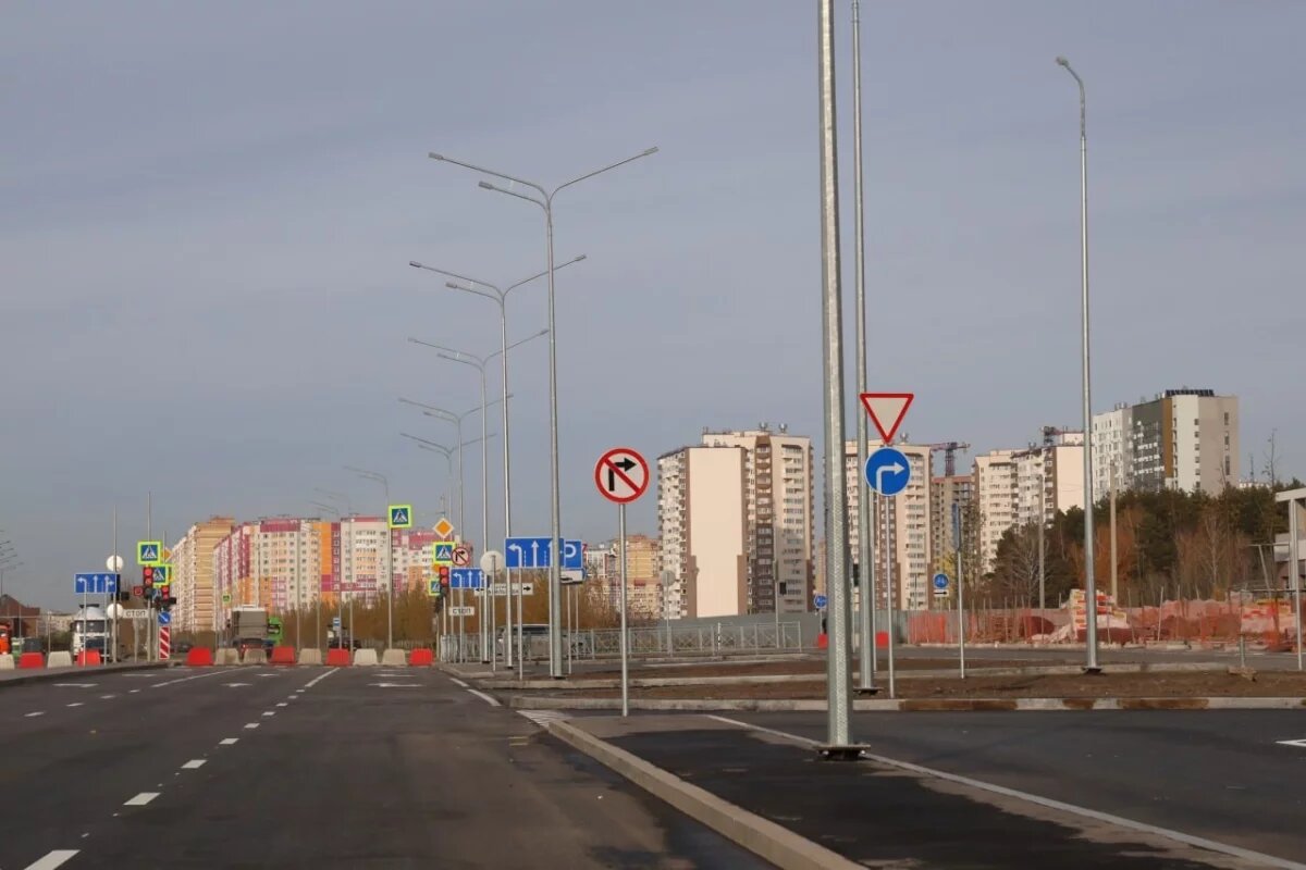    В Тюмени открыли движение по новой магистрали на улице Фармана Салманова