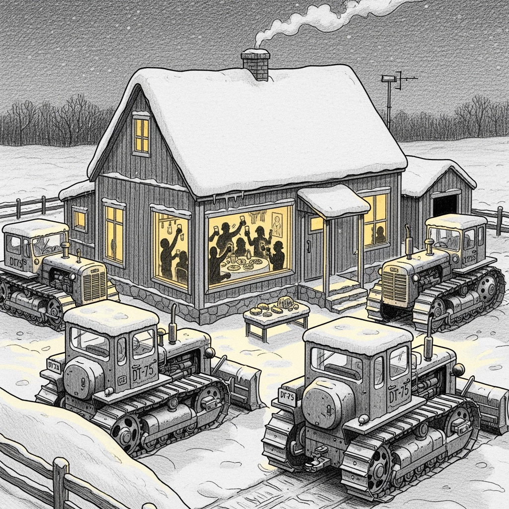 Ехать в поле, где холодно, голодно и трезво? Ищи дураков! Здесь у Князя тепло, сытно и пьяно