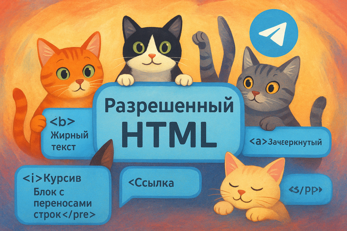 Разрешенный HTML в Telegram-ботах