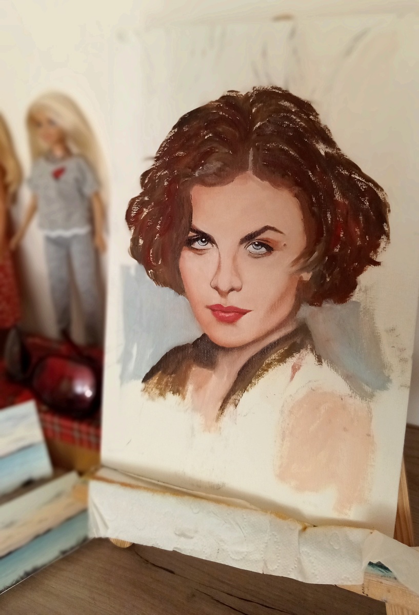 Портрет маслом на холсте.