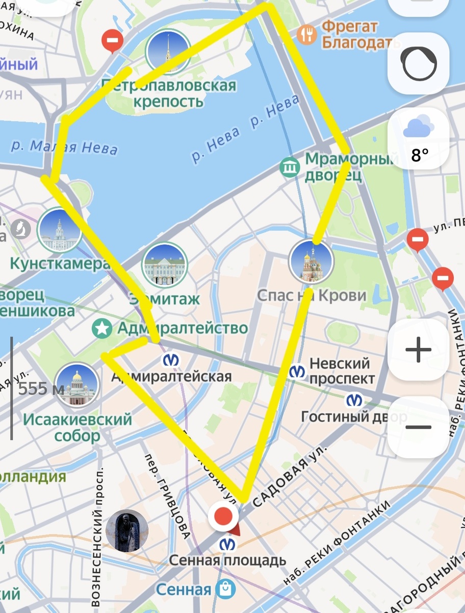 Примерный маршрут