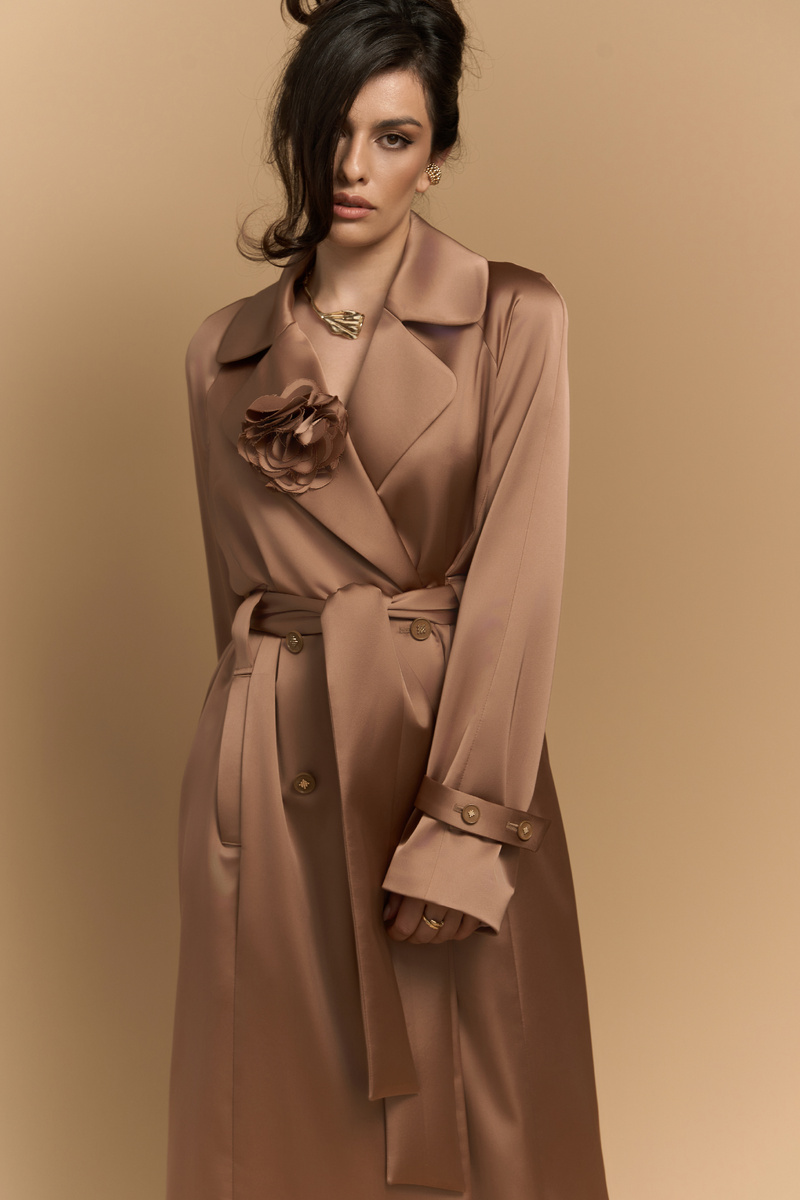 Тренч «Scarlet» brown