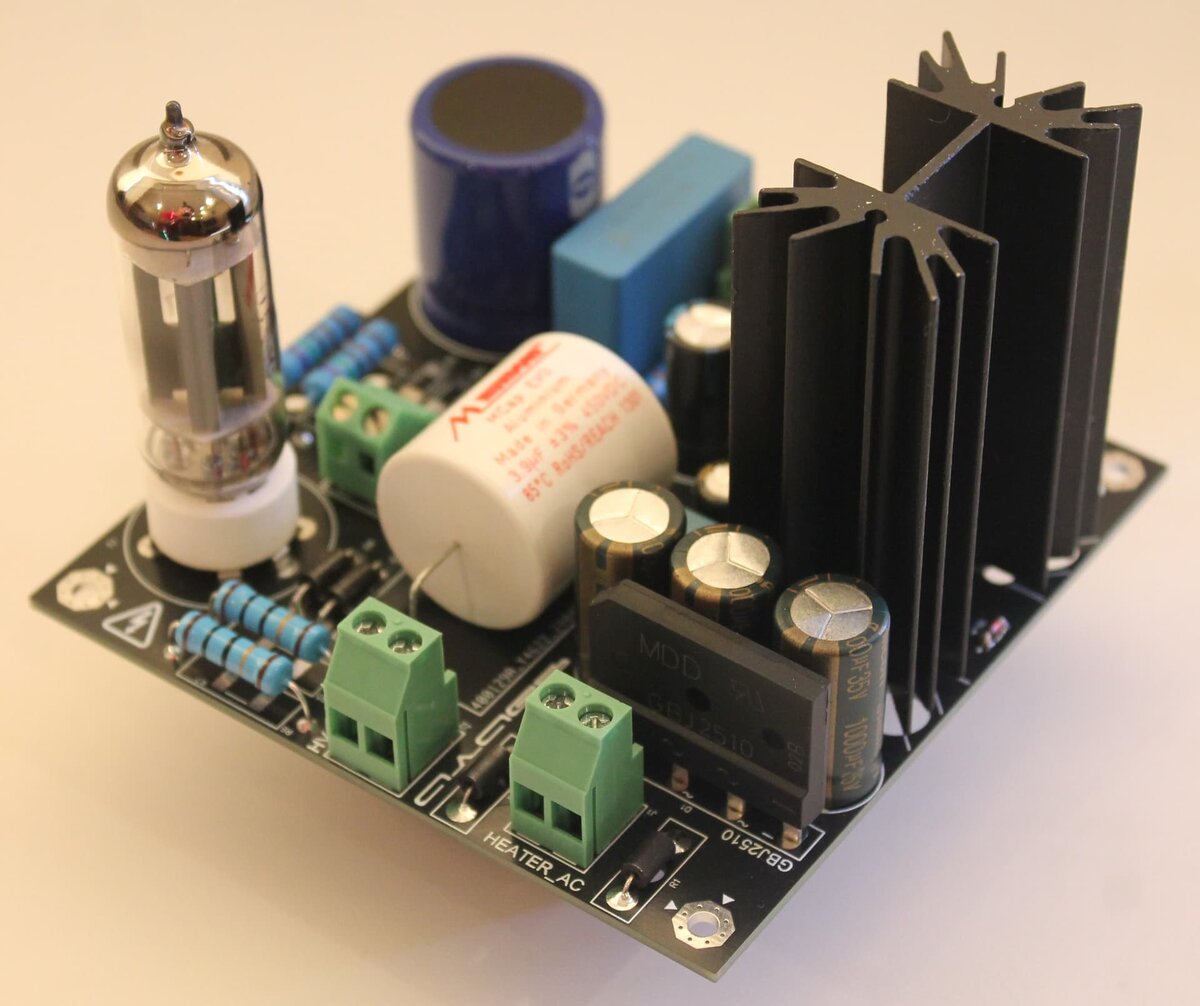 Комбинированный кенотронный блок питания (анодный, накальный) для предусилителя/фонокорректора