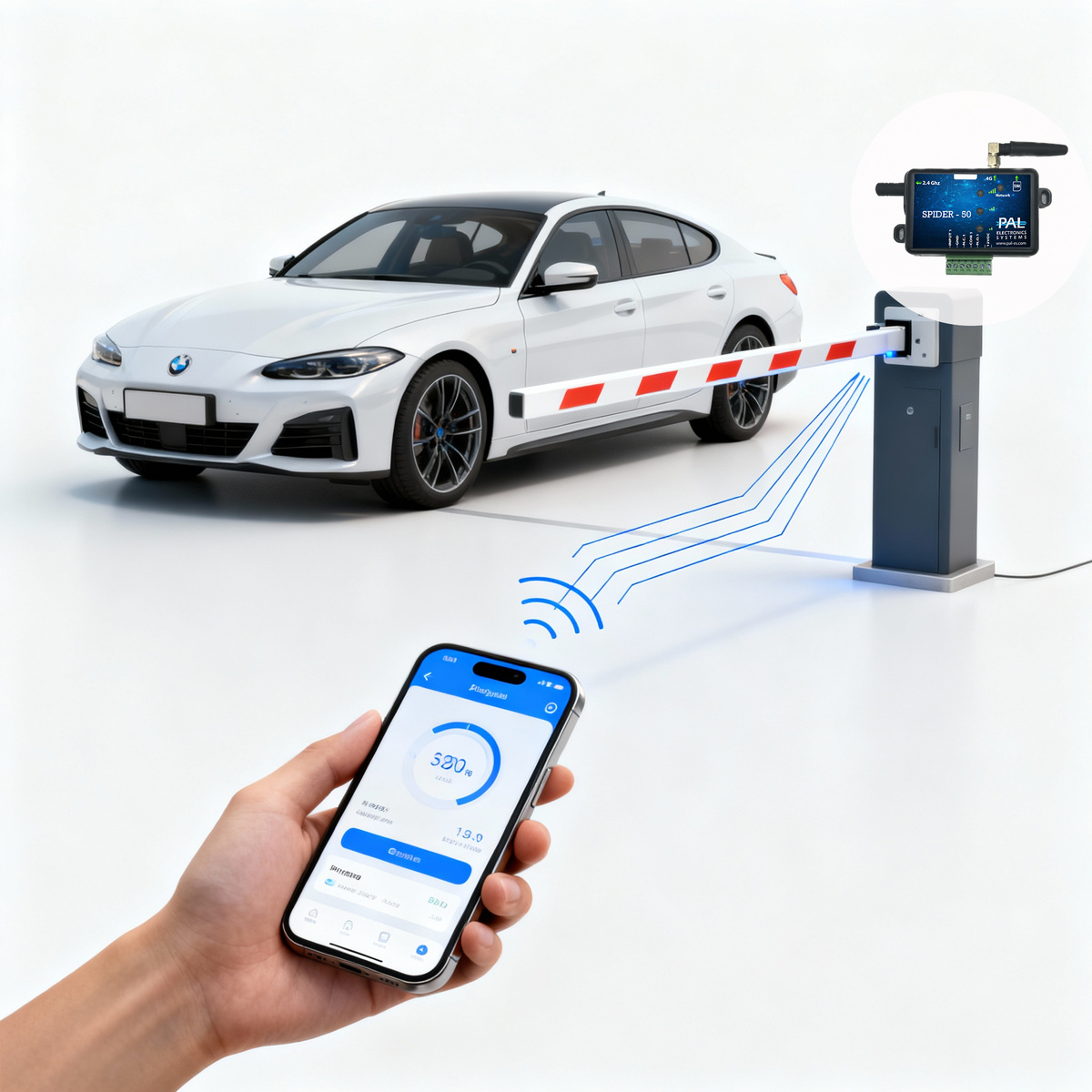 Шлагбаум с GSM-модулем PAL-ES SPIDER откроется, даже при отключении сотовой связи