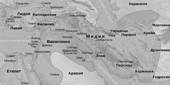 Мидийское царство на рубеже VII и VI вв. н. э.