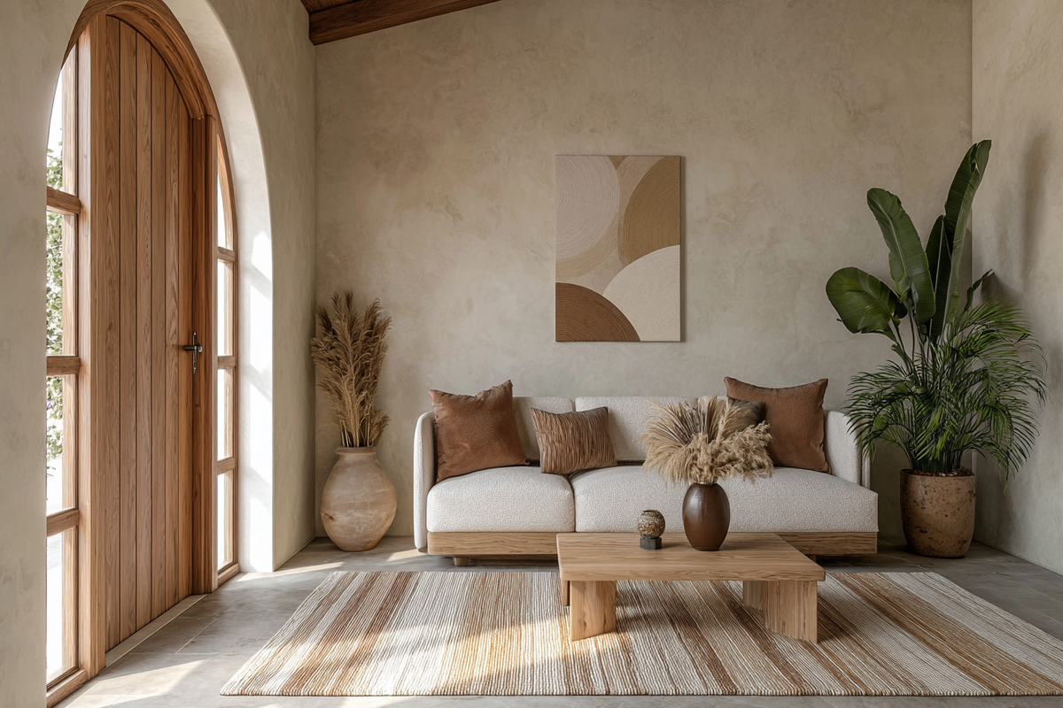 Теплый минимализм и натуральные оттенки в интерьере