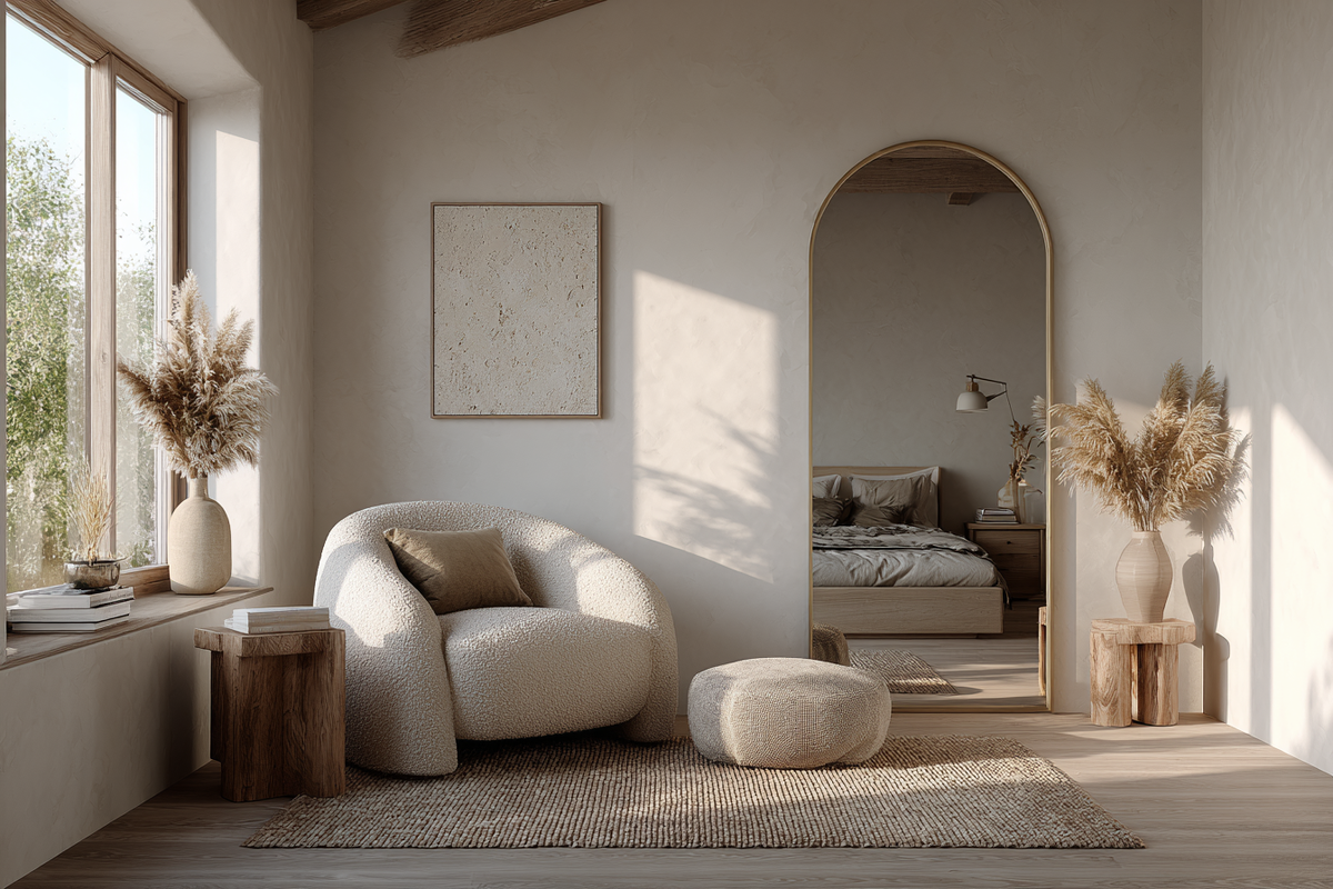 Теплый минимализм и натуральные оттенки в интерьере