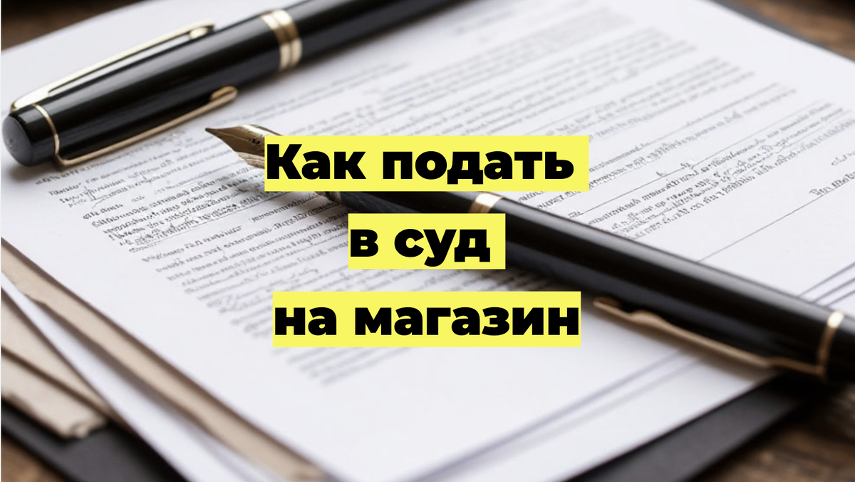 Как подать в суд на магазин