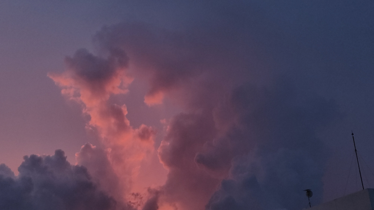 Закат вчера. Фото автора 