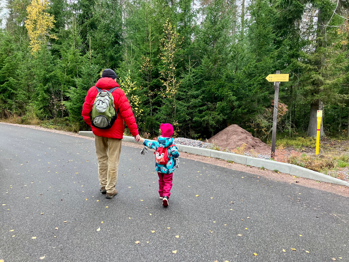 Семейный досуг в выходные. Фото автора. 