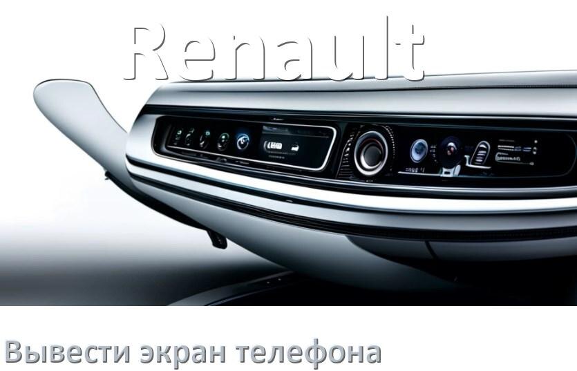 
Как на магнитолу Renault вывести экран телефона с Андроид через Bluetooth