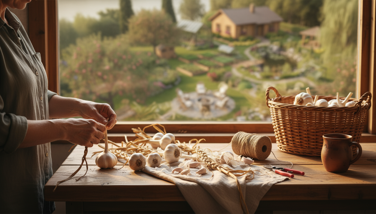 Как хранить чеснок на зиму