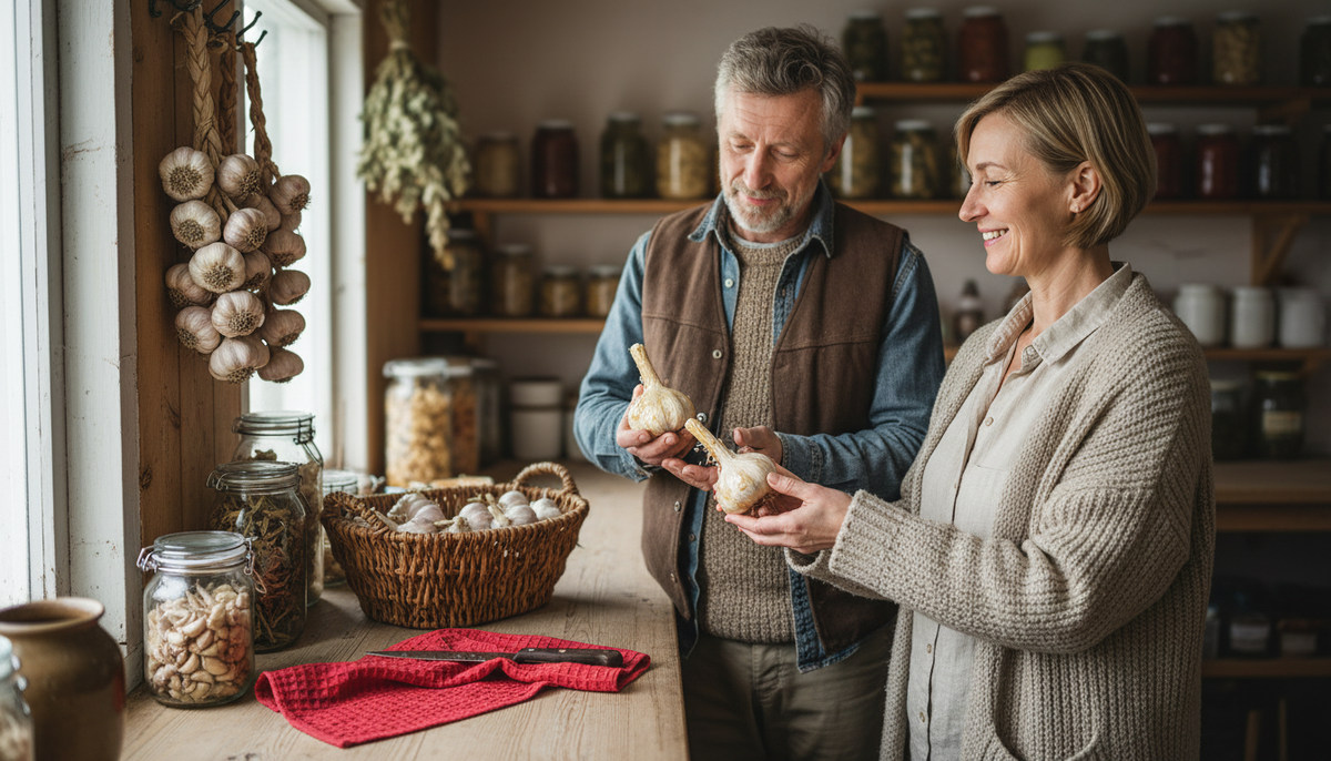 Как хранить чеснок на зиму