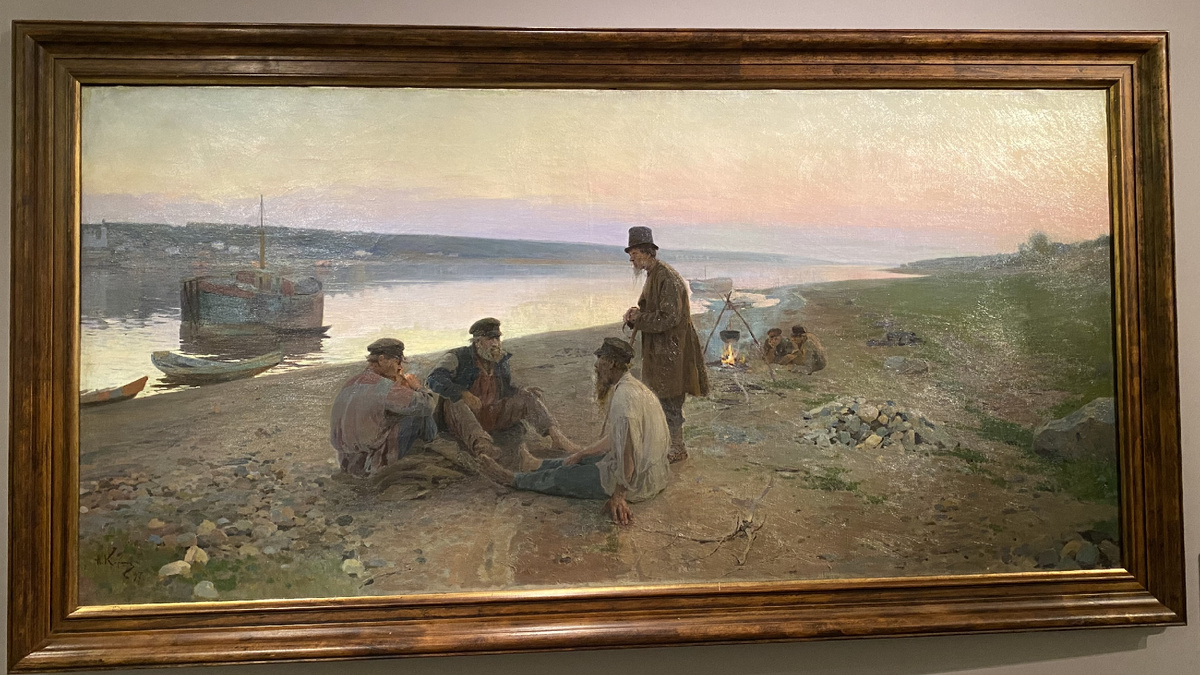 Алексей Корин, "Бурлаки" (1897)