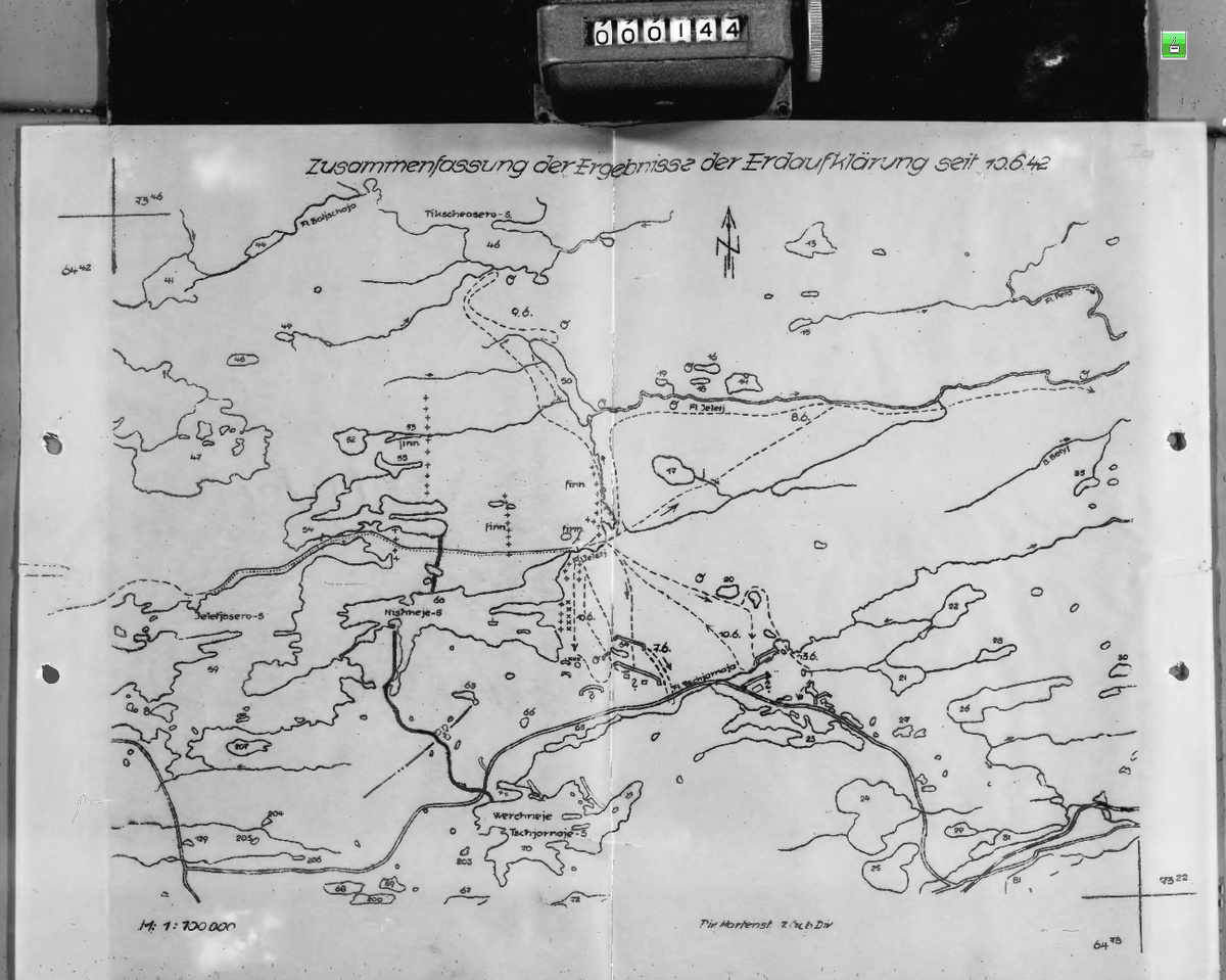 Карта с результатами разведки
