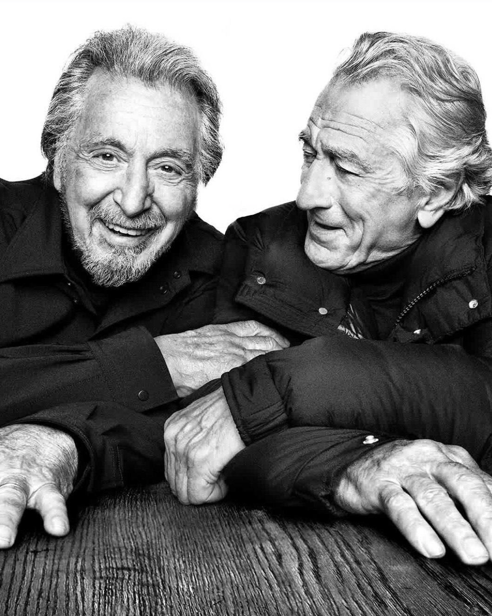 Роберт Де Ниро и Аль Пачино в новой кампании Moncler I фотограф: www.platonphoto.com