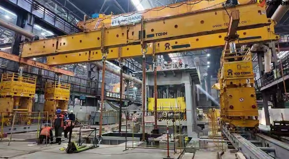    В Ульяновске на автозаводе монтируют новую прессовую линию. Фото УАЗ