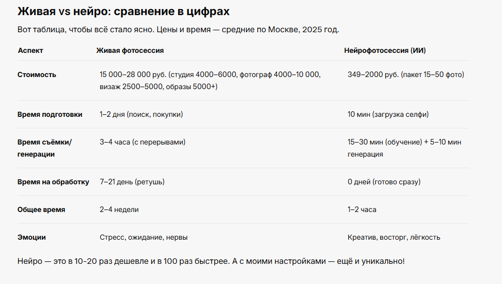 Сравнение   времени  между живым фотосетом и нейронкой