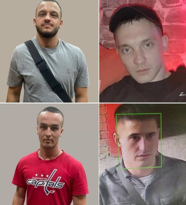 Семенов (верхний слева), Хлебников (верхний справа), Тамбовский (нижний слева), Богатырев (нижний справа). Фото ГУ МВД по Новосибирской области.