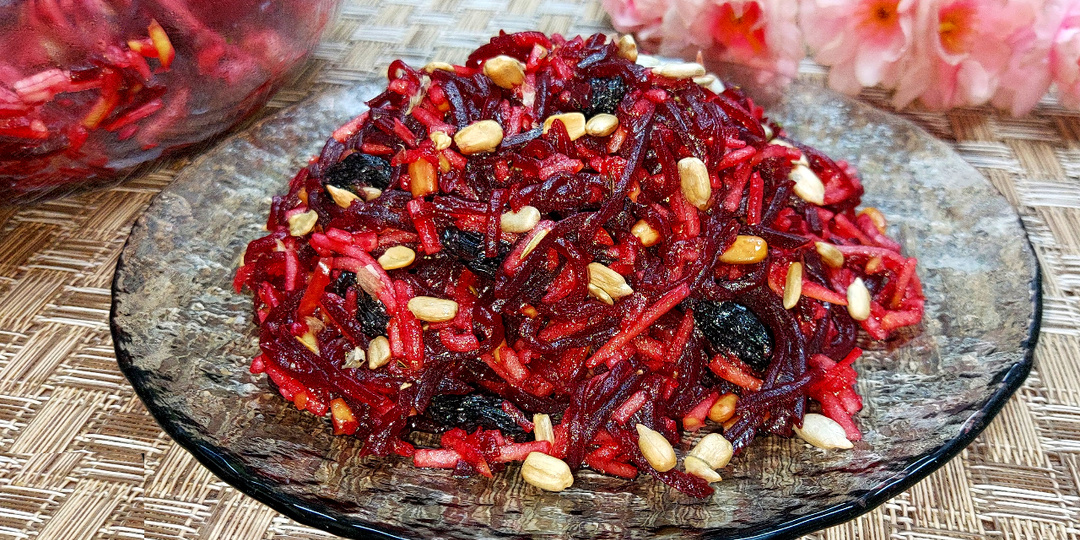 Быстрый салат из свеклы. Без майонеза! Такой вкусный, что могу есть его через день. Идеально в пост.