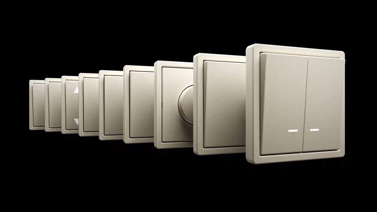 На фото: слаботочная электрика серии FD от бренда Jasmart в цвете Сахара