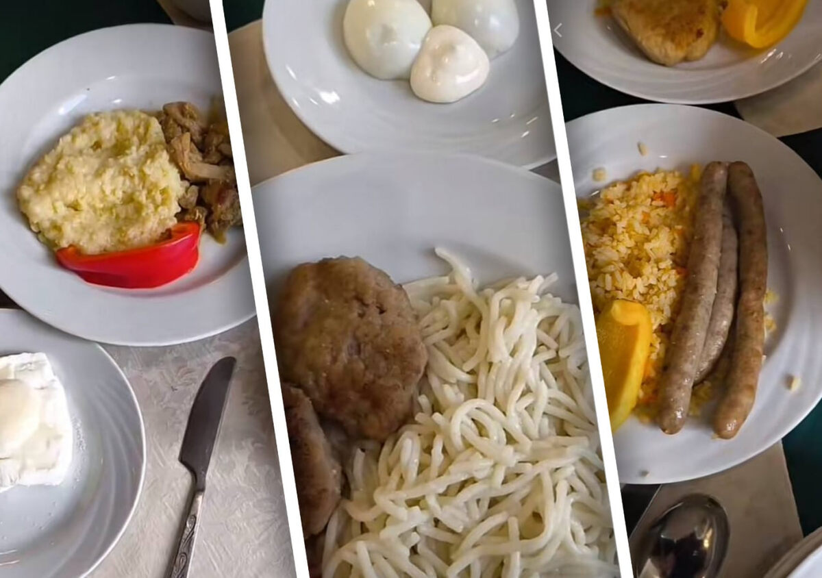 Отдыхающий в роликах показал, чем кормят постояльцев.