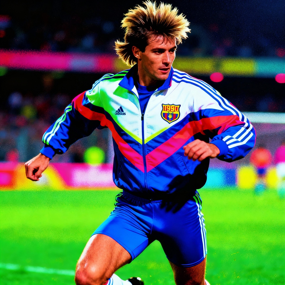 Футболист с легендарной причёской 80-х