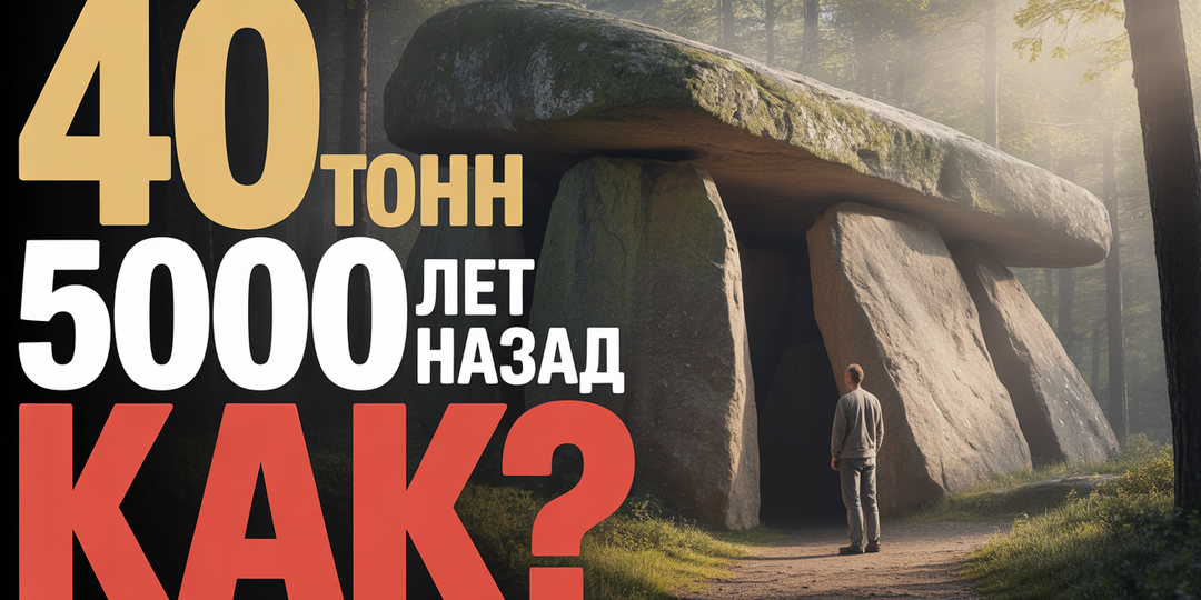 5000 лет назад двигали камни весом 40 тонн. КАК?