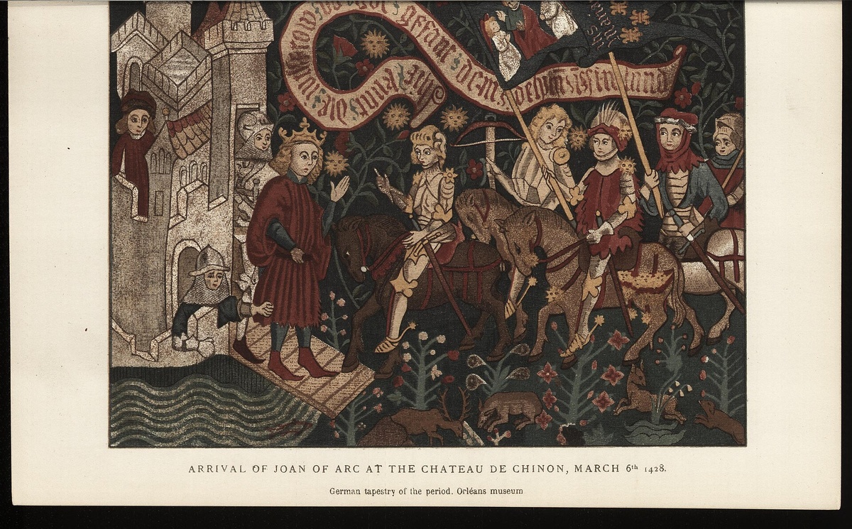 Въезд Жанны д’Арк в Шинон. Шпалера. Из книги Jacob P.L. (1870)
