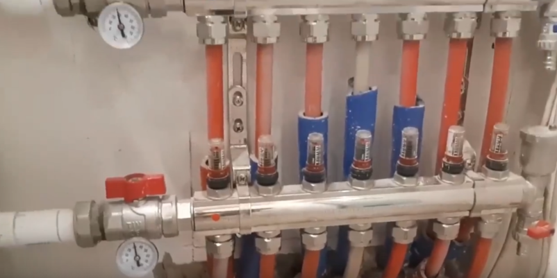 Коллектор на теплый пол