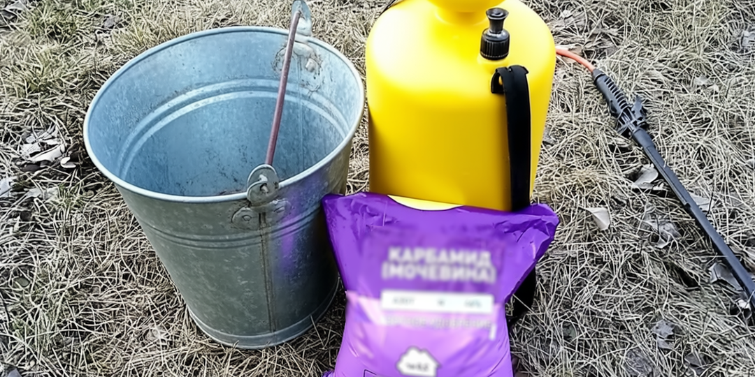 Осенняя искореняющая обработка сада мочевиной