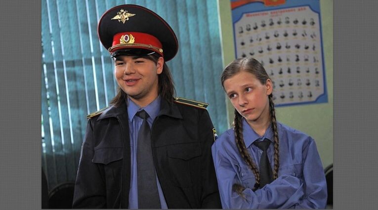 С Лизой Арзамасовой в "Папиных дочках"