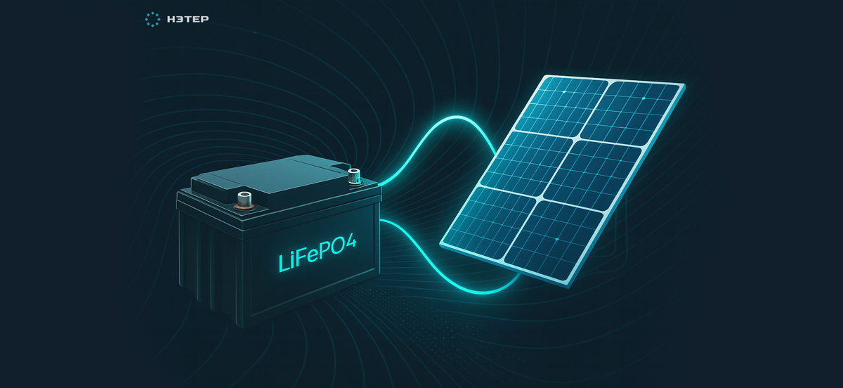 Аккумулятор LiFePO4 для солнечных панелей