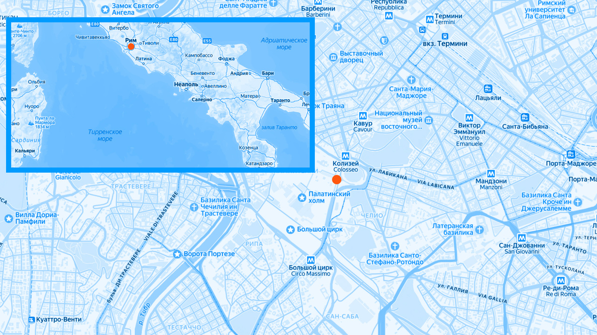     Фото: Моя Планета Ближайшая к достопримечательности станция метро — «Colosseo» линии В