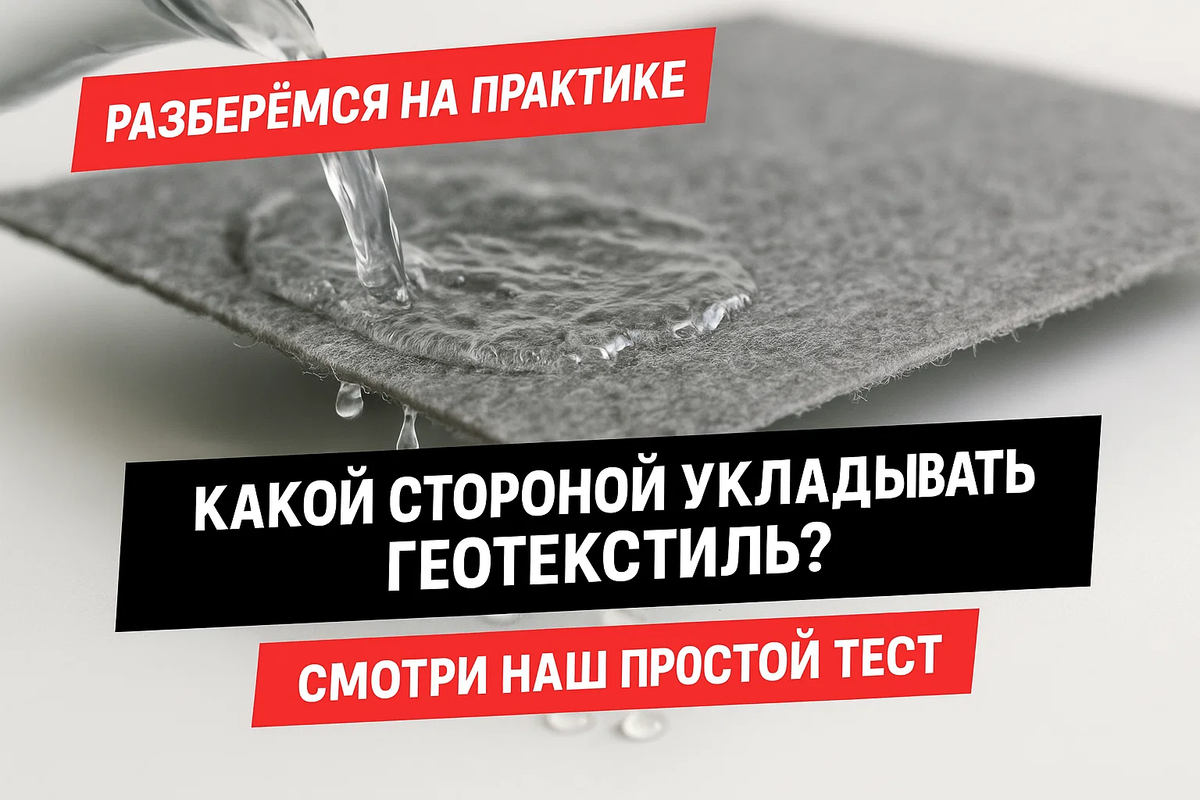 Какой стороной класть геотекстиль: проверка за 30 секунд