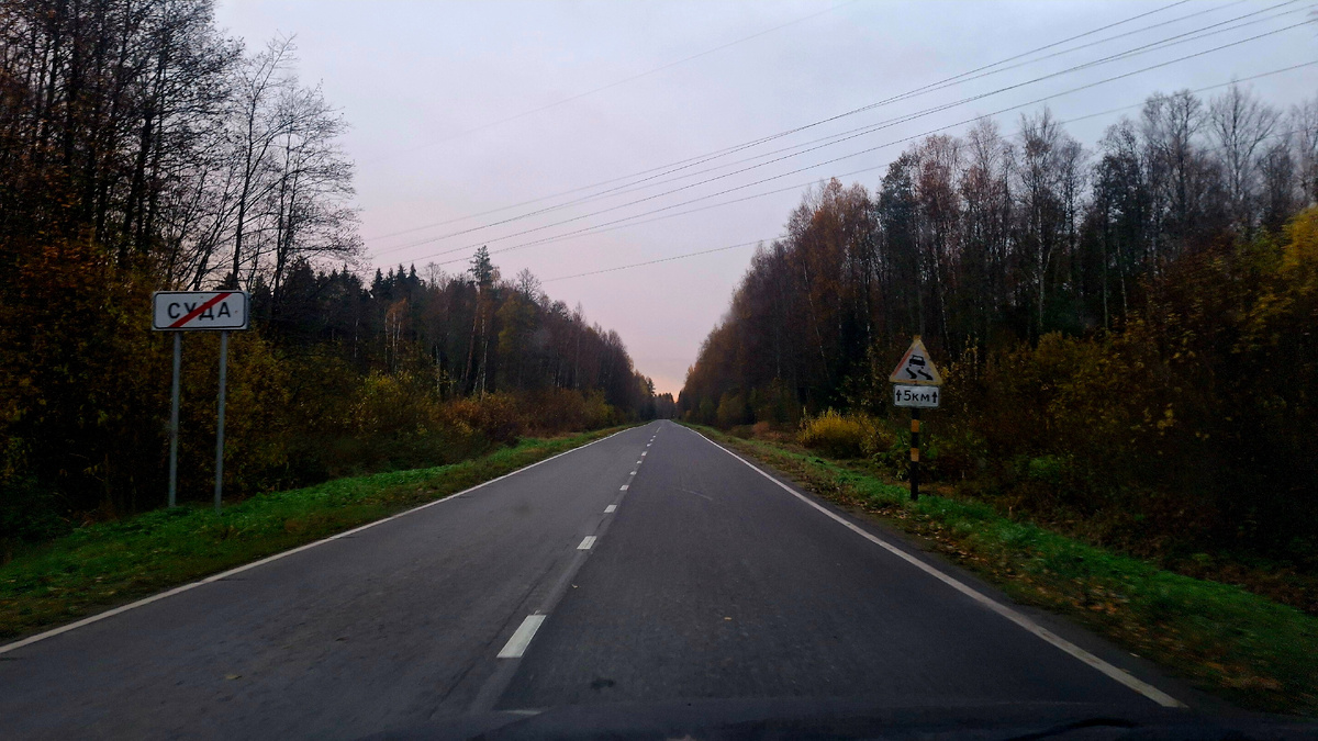 Дорога в Рощино