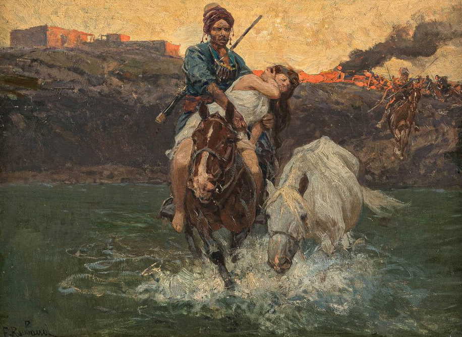 Похищение девушки из разграбленного города