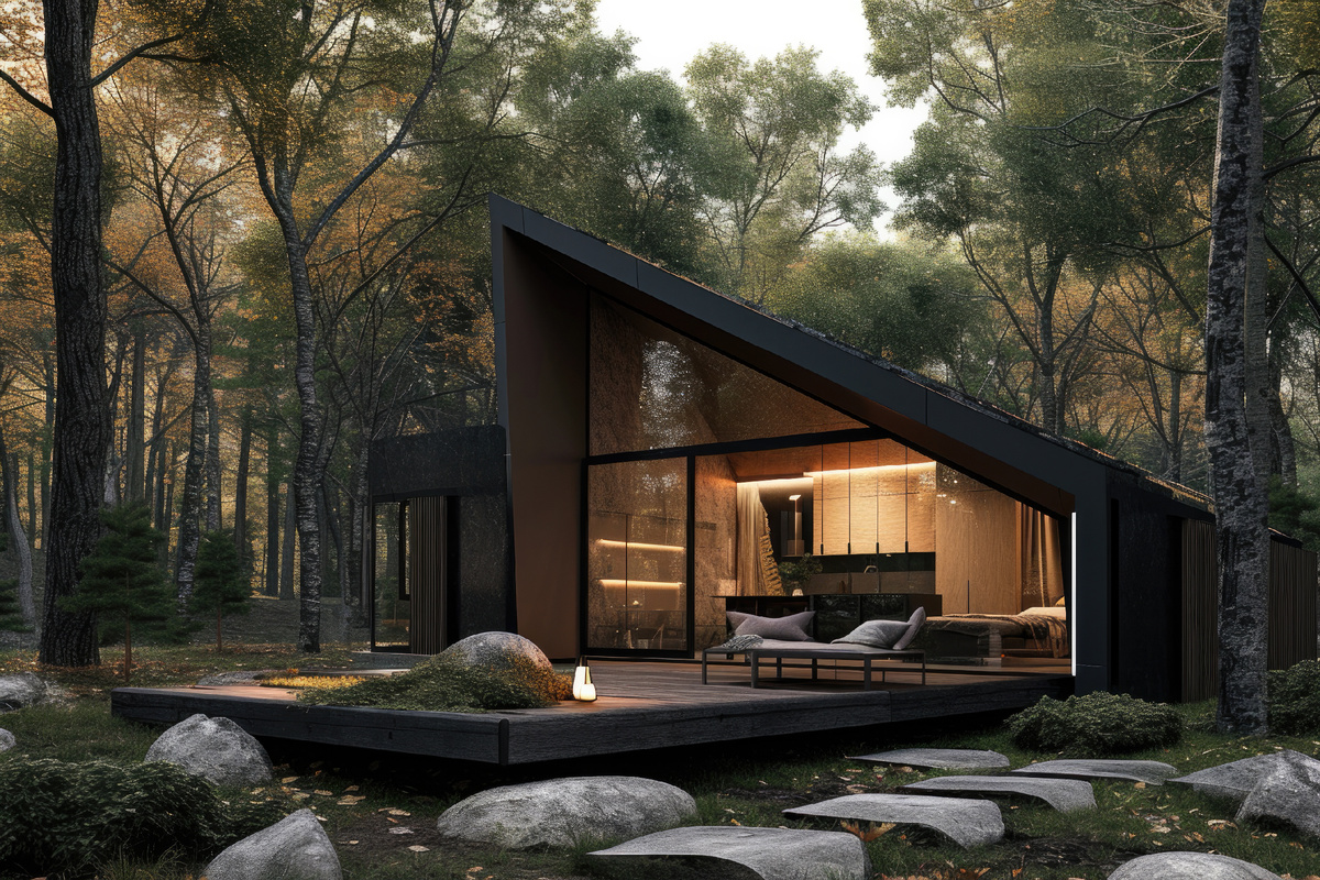 Нестандартная планировка модульного дома