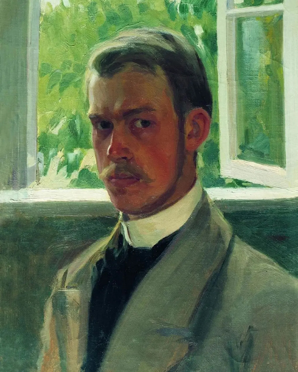 Автопортрет у окна
1899 , 55×37 см